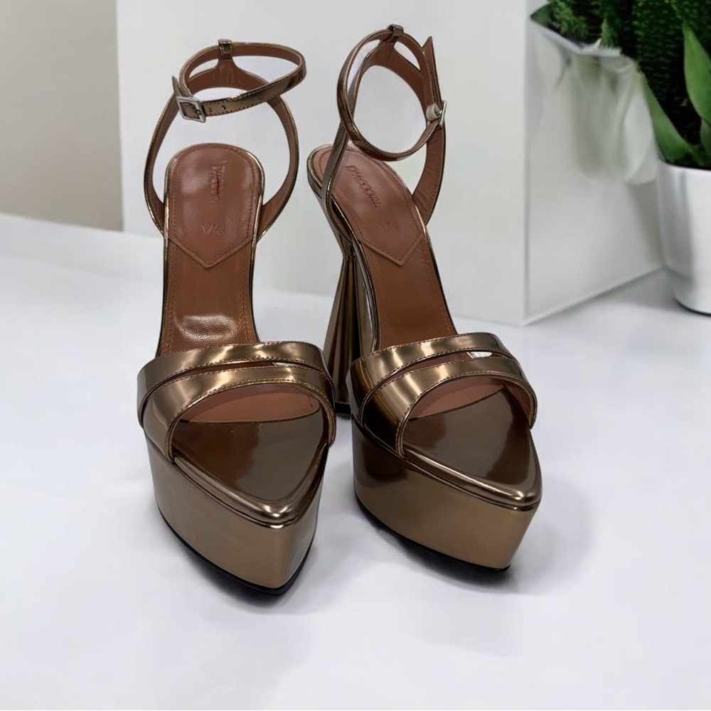Bronze Platform Sandals